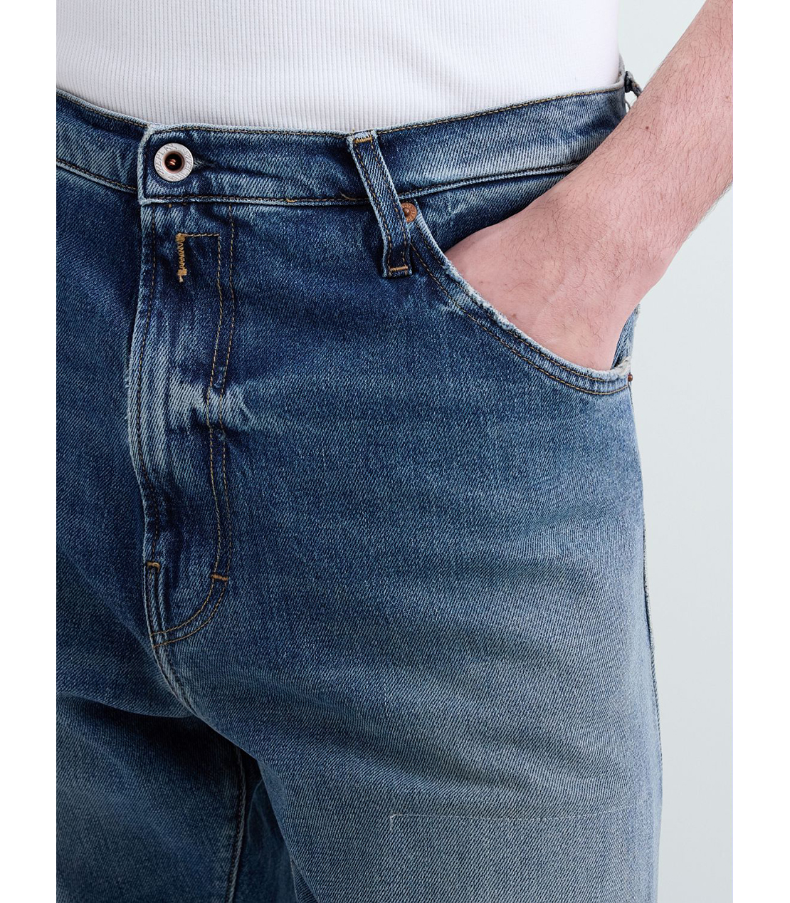 FC BAYERN着用 リラックステーパードWAINE コンフォートストレッチデニム 詳細画像 ブルー 5